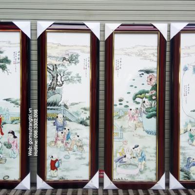 Tranh sứ Ngũ Phúc Lâm Môn - dòng tranh sứ của gốm sứ Giang Tây cao cấp